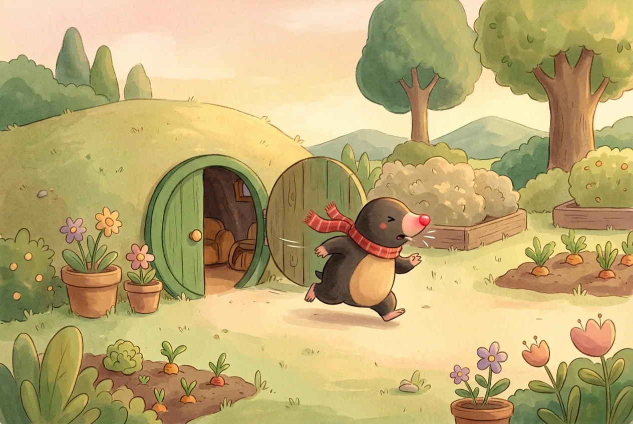 Illustration 1 from “Momo and the Hurry-Up Garden”