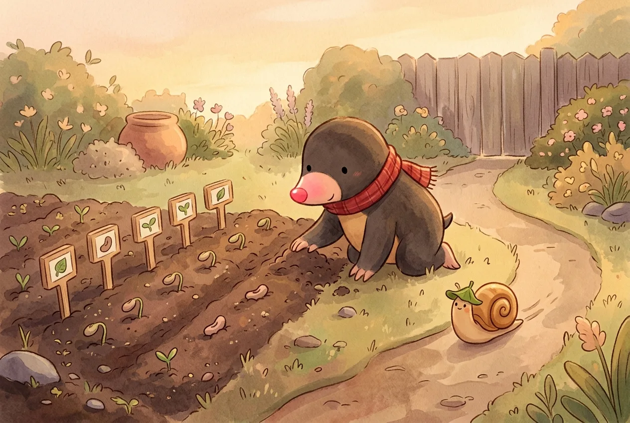 Illustration 2 from “Momo and the Hurry-Up Garden”
