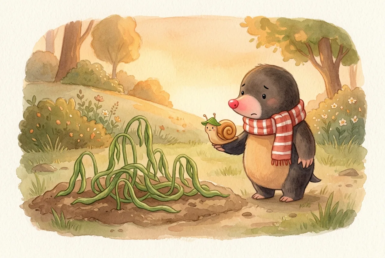 Illustration 7 from “Momo and the Hurry-Up Garden”