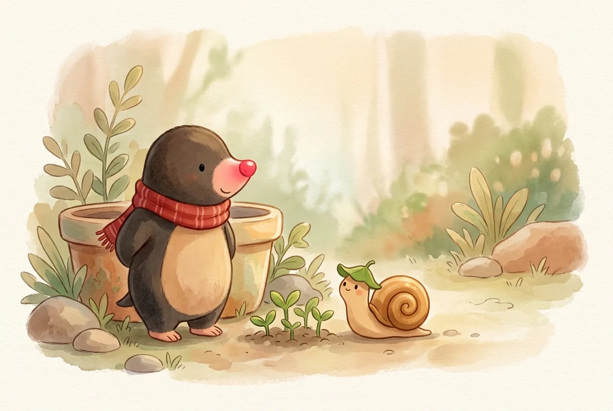 Illustration 9 from “Momo and the Hurry-Up Garden”