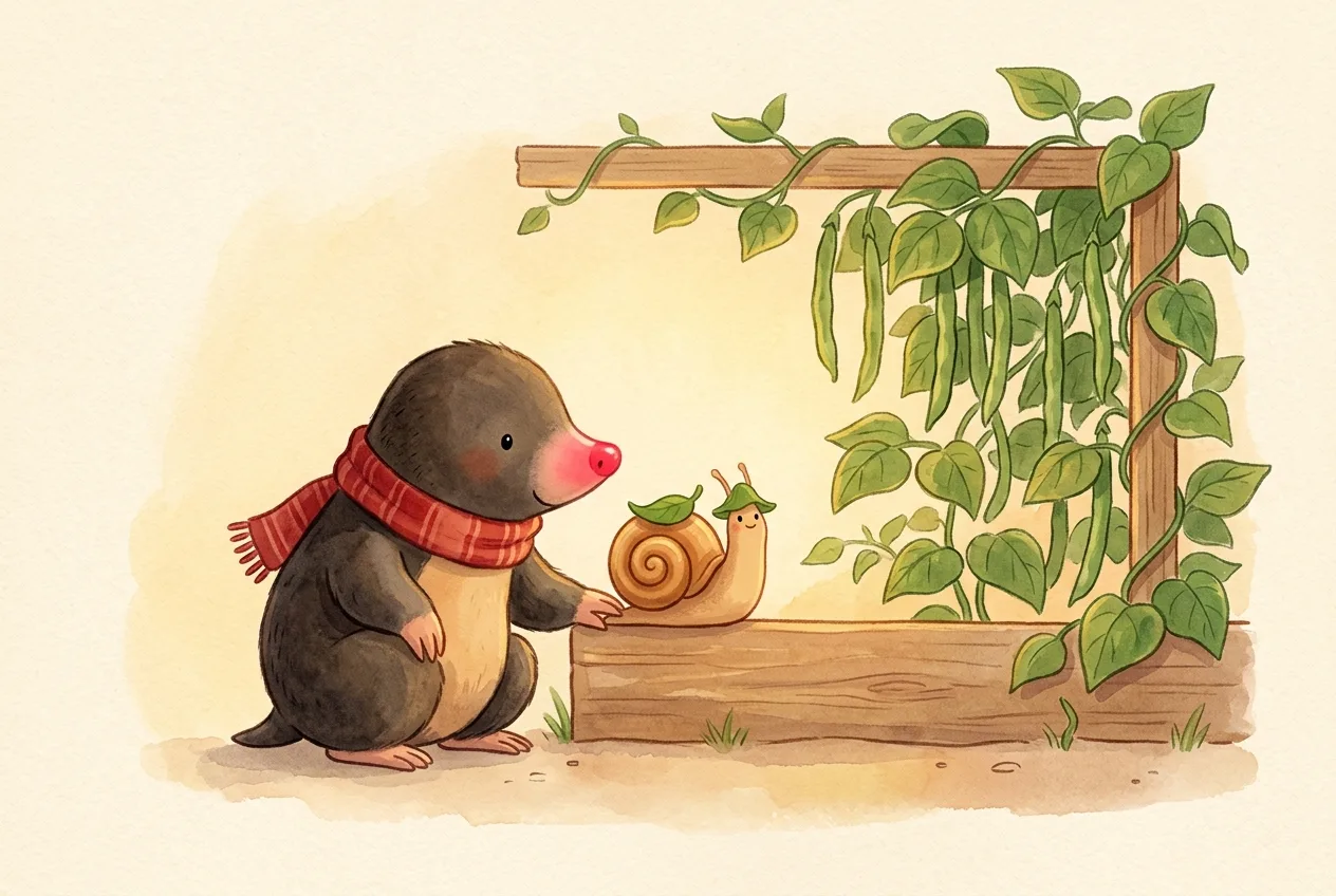 Illustration 10 from “Momo and the Hurry-Up Garden”