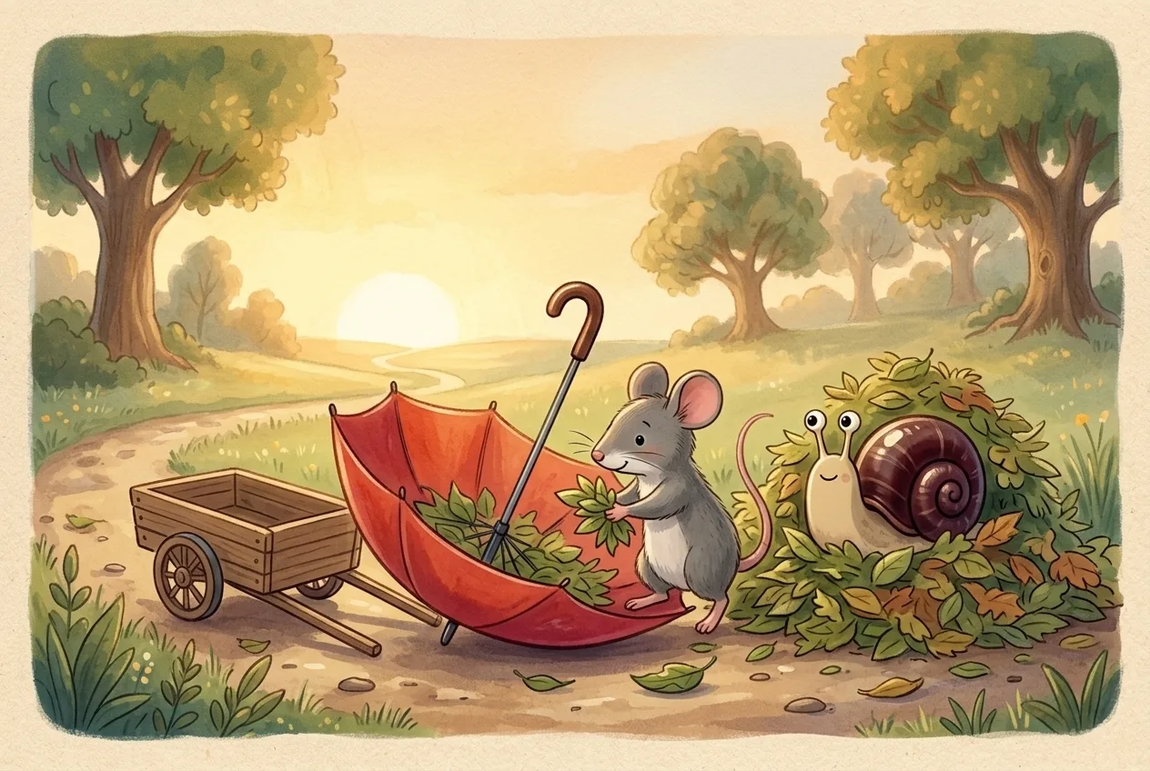 Illustration 3 from “The Umbrella That Kept Opening”