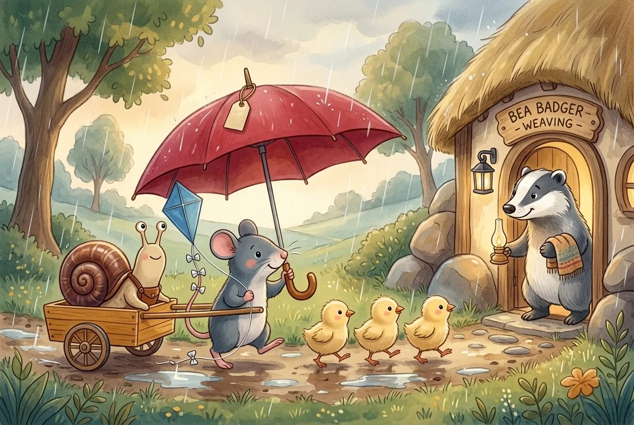 Illustration 6 from “The Umbrella That Kept Opening”