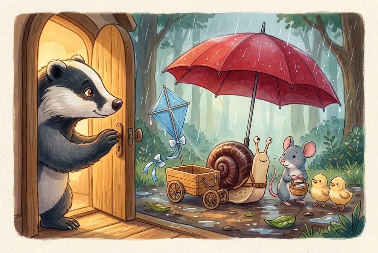 Illustration 7 from “The Umbrella That Kept Opening”