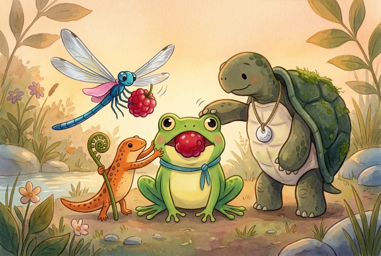 Illustration 3 from “Why Frogs Close Their Eyes When They Swallow”