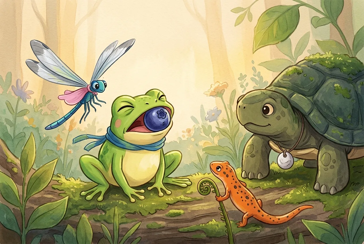 Illustration 4 from “Why Frogs Close Their Eyes When They Swallow”